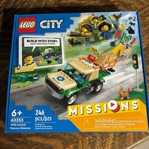 Lego kit. 60353. City. Missions. Wild animal rescue. 246 pieces. New!